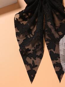 2 pièces/set Pinces à cheveux haut de gamme avec nœud papillon style bohème décontracté, style palais pour fête, mignon, de rue, élégant, en polyester, convient pour toutes les saisons, accessoires pour la tête, accessoires capillaires pour femmes, pinces, barrettes à cheveux - Multicolore - Voir 4