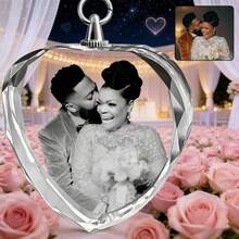 1 Custom Crystal Pendant, Customizable With Images, Printed Craft Ornament Necklace, Valentine's Day Gift/Anniversary Gift/Handmade Gift/Birthday Gift - Multicolor - View 5