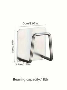 Kitchen Sink Organizer Stackable Can Rack Wall Mount No Drill Sponge Scrubber Holder Modern Essential For Back To School - 銀色 - 查看 2