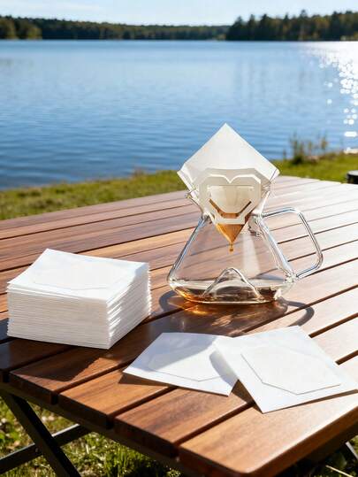 60片装加厚便携式悬挂咖啡滤纸 - 适用于咖啡和茶，适合旅行、家庭和办公室使用，办公室咖啡用品，加厚滤纸，咖啡爱好者滤袋，30/60片装