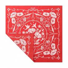 22\X22\ Flower Cotton Bandana Multi-Purpose Headbands - 紅花園 - 查看 3