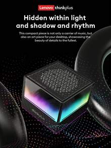 Lenovo 联想 K31 迷你蓝牙音箱，高品质音效，强劲低音，蓝牙 5.4，便携式，小巧 TWS，呼吸灯效果，超长续航，无线连接手机、笔记本电脑，送礼佳品 - 彩色 - 查看 2