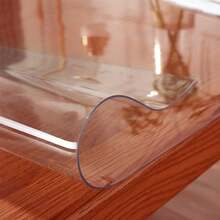 Kasepie 30 X 48 Inch Clear Table Cover Protector,1.5mm Thick Plastic Table Cover, Clear Plastic Tablecloth Protector, Grime Proof And Easy To Clean, Suitable For Dining Table, Coffee Table,Dresser - 透明,厚度1.5毫米 - 查看 3