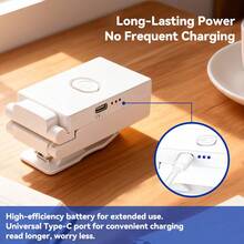 1pc Rechargeable LED Eye-Care Desk Lamp, Reading Lamp, Storage Room Night Light, USB Charging Reading Lamp - White - View 6