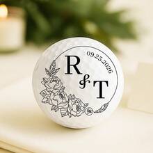 Custom Wedding Golf Balls,Custom Text,Personalized Names & Date, Bride And Groom Gift,Personalized Wedding Golf Ball Gift, Wedding Favor, Bride And Groom Golf Balls - Multicolor - View 12