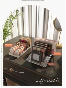 透明亚克力眼影盘收纳盒，粉饼盒，腮红化妆品展示架 - 彩色 - 查看 6