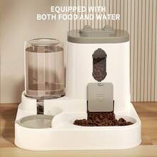 Automatic Pet Feeder With Water Dispenser Large Capacity Auto Grain Refilling Dual Bowl Leak-Proof Feeder For Cats Dogs - 2L - View 6