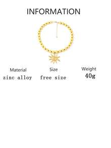 1 chiếc vòng cổ mặt dây chuyền hình hoa hướng dương bằng hợp kim, kiểu dáng tối giản, đa năng, thích hợp đeo hàng ngày cho nữ. - Mặt trời đính hạt - Xem 13