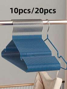 20pcs Non-Slip Hangers, Valentine's Day Gift, Adult Non-Slip Hangers, Black Non-Slip Hangers, Bedroom Supplies, Storage Supplies, Suitable For Bedroom And Wardrobe - Easy Hanging, Space-Saving Design, Suitable For Spring, Summer, Autumn And Winter Clothes, Can Hang Tops And Pants, Minimalist Style - Multicolor - View 4