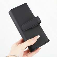 PU Leather Sunglasses Case, Car Sun Visor Sunglasses Clip, Magnetic Glasses Storage Box, Car Interior Accessories, Car Glasses Box, Eyeglass Frames, Sunglasses Clip, Card Holder, Universal Multi-Function Car Accessories