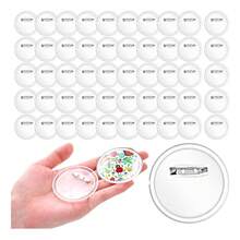 Tendencia50 Pzs Fotoboton Acrílico Transparente Pin Publicitario 37mm 37mmCalidad premium - 1 - Ver 1