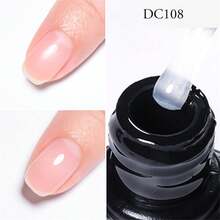 Mtssii 7ml Natural Nude 2 In 1 Rubber Base Gel Nail Polish Milky Pink Jelly White Nail Camouflage Color Coat Semi Permanent Soak Off UV Rubber Gel Base For Nails Manicure Nail Supplies Nail Art Design For Home Salon Gift For Women - 無色 - 查看 2