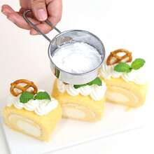 1/3pcs Multi-Function Powdered Sugar Sifter, Flour Sifter, Baking Sieve - Suitable For Dusting Powdered Sugar, Cocoa Powder, Chocolate Powder And Coffee Powder - Multicolor - View 2