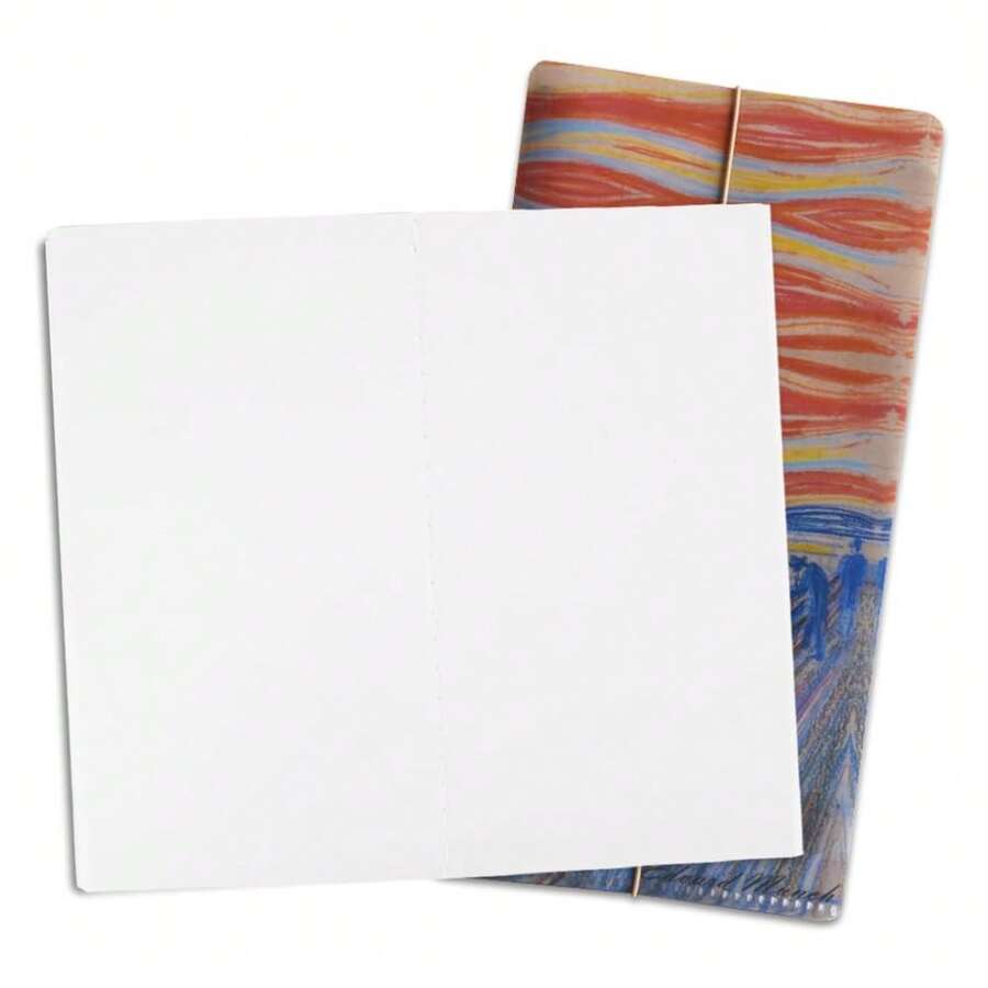 Travelers Notebook Inserts With PVC Sleeve Holder,Blank Paper, Standard Regular TN Journal Notebook For Journals,Dis,Planners,30 Sheets,8.5\ X 4.7\,Scream - ScreamPVC&Blank - 查看 1