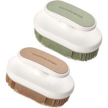 CYPNWADY 2 Cepillos de Limpieza de cerdas Suaves para Lavar la Ropa Cepillos de Lavado a Mano con cerdas Suaves Sombreros Ropa Interior Agarre comodo Verde y marronFashion - 223237619 - Ver 2