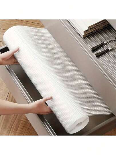 Single Piece Cabinet Mat, Widely Applicable For Cabinets, Drawers And Refrigerators. It Has The Features Of Easy Cleaning, Waterproof, Oil-Proof And Dust-Proof, Can Be Used As A Kitchen Countertop Mat, Storage Mat For Furniture Cabinets And Drawers, Or A Practical Home Decor Accessory.