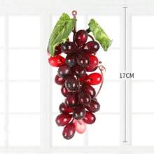 4/1 عنب اصطناعي أحمر وأخضر وبنفسجي، مصنوع من مواد بلاستيكية، فاكهة واقعية، ديكور عنب اصطناعي، مناسب لحفلات الزفاف والمنزل والمطبخ، إكسسوارات التصوير الفوتوغرافي، هدايا، حفل التخرج، الديكور الخارجي، النباتات الاصطناعية، إكسسوارات التصوير الفوتوغرافي للفواكه - متعدد الألوان - مشاهدة 15