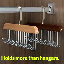 1/2 PCS Multi-Color Wooden Hangers - Smooth Burr-Free, Non-Slip, Space-Saving Strap Hanger | Multi-Functional Bra & Camisole Organizer, Mark-Free Clothes Drying Rack | Ideal For Business Trips, Travel, Home Closet & Dorm | Perfect For Hanging Jewelry, Backpacks, Scarves & All Hanging Items