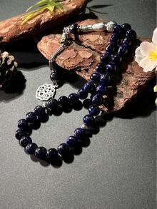 33pcs Olive Green Glass Beads Tasbih With 3 Tassels, Middle Eastern Prayer Beads For Daily Devotion/Dhikr Counting - Multicolor - View 10