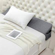 Bed Wedge Pillow - Mattress Gap Filler | 0-7 Inch Headboard Pillow For Sleeping, Comfortable And Soft, And Polyester Wedge Pillow To Elevate For Sleeping, Bed Gap Filling - Gray - View 4
