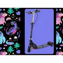 Kick Scooters, Foot Scooters - Black + Knee Pads - View 2