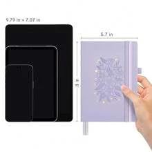&And Per Se Lined Journal Notebook For Women&Men With Pattern, 365 Pages, 5.7'' X 8'' 100GSM Thick Paper, A5 Journals For Writing (Lavender) - 365-lined365Lined - View 3