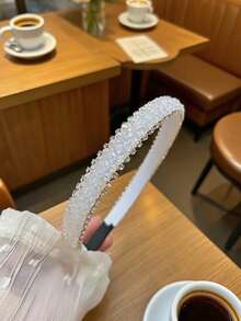 1pc Baroque Crystal Headband, Princess Multicolor Rhinestone Hair Hoop, Fashionable Versatile Luxury Gift For Women, Valentine's Day