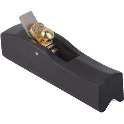 Plano de mano de banco de alisado - Cepillo de carpintero de madera - Madera de ébano premium - Herramienta de artesanía en madera para cepillado de carpintería(120mm),38927568