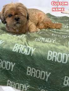 1pc Personalized Blanket Gift, Customizable With Name, Unique Gift For Students, Friends, Family And Loved Ones, Suitable For Napping, Camping, Travel, Washable, Lightweight, Breathable, Durable, Comfortable, Warm, Soft, Simple Customization - Multicolor - View 12