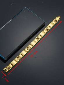 One Piece 22.0cm长不锈钢316L手表链设计手链，男士2026派对礼物