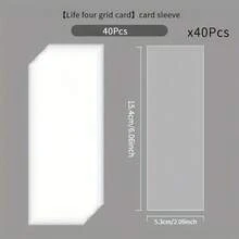 INS Minimalist Transparent Vertical Receipt Organizer Album, Mushroom Buckle Loose-Leaf Photo Album, Life Quadrants Autograph Card Holder - Multicolor - View 11