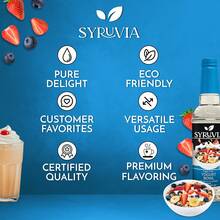 Syruvia Sugar-Free Yogurt Bowl Coffee Syrup - 25.4 Fl Oz Premium Coffee Flavoring Syrup - 0 Calorie - Kosher Syrups, Gluten Free, Perfect For Drinks, Soda, Shakes, Desserts, And More. - 25.4 Fl Oz - View 5