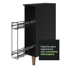 Gabinete Organizador de Cocina Madesa Nice Color Negro 10 - Negro - Ver 8