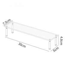 1 Piece Of 1-5 Layer Transparent Acrylic Display Stand, Cosmetic Storage Rack, Perfume Acrylic Rack, Cupcake Stand, Suitable For Amiibo And POP Figurines, Food And Dessert Stand, Product Display Rack For Cosmetic Suppliers, Applicable To Places Such As Vacation Beaches, Bathrooms, Bedrooms, Etc., Large Capacity
