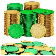 50pcs Plastic Pirate Coins Treasure Hunt Toy, Party Favor Fake Gold Coins, Pirate Adventure Theme Party Supplies, Christmas Gift