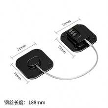 Hole-Free Refrigerator Combination Lock Tool - Durable And Robust, Simple Installation, Equipped With Sturdy Cable Connection, Anti-Pinch Design, Theft-Proof, Search-Resistant Design, Available In Basic/Key-Operated/ Passcode Variants, Multiple Styles Available, No Blue Locks - Multicolor - View 16