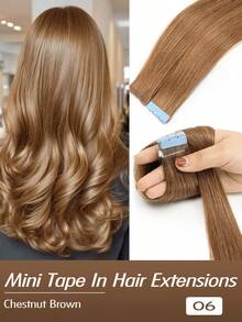 High-Quality Remy Tape In Human Hair Extensions 10pcs 12-22Inch Silky Straight | Invisible Seamless Double-Sided Skin Weft | Beginner-Friendly Easy To Wear & Reusable | Zero Shedding Long-Lasting | Portable Compact For Travel & Touch-Ups | Romantic Length & Volume | Must-Have Hairpieces For Cosplay Character Creation & Daily Fashion Looks