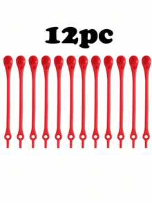 12个装宽松鞋带扣,个性化弹性硅胶鞋带免系鞋带扣 - 彩色 - 查看 14