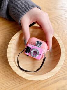 1pc Cute Pink Creative Camera Shaped Bluetooth Earphone Case, Compatible With Apple Pro 2nd/3rd/4th Generation - Multicolor - View 4