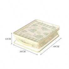 網格床品 4 件/1 件收納袋，大容量家用衣物收納袋，可視床品收納袋，適用於秋冬 4 件套、衣物、毛毯和床底收納 - 彩色 - 查看 3