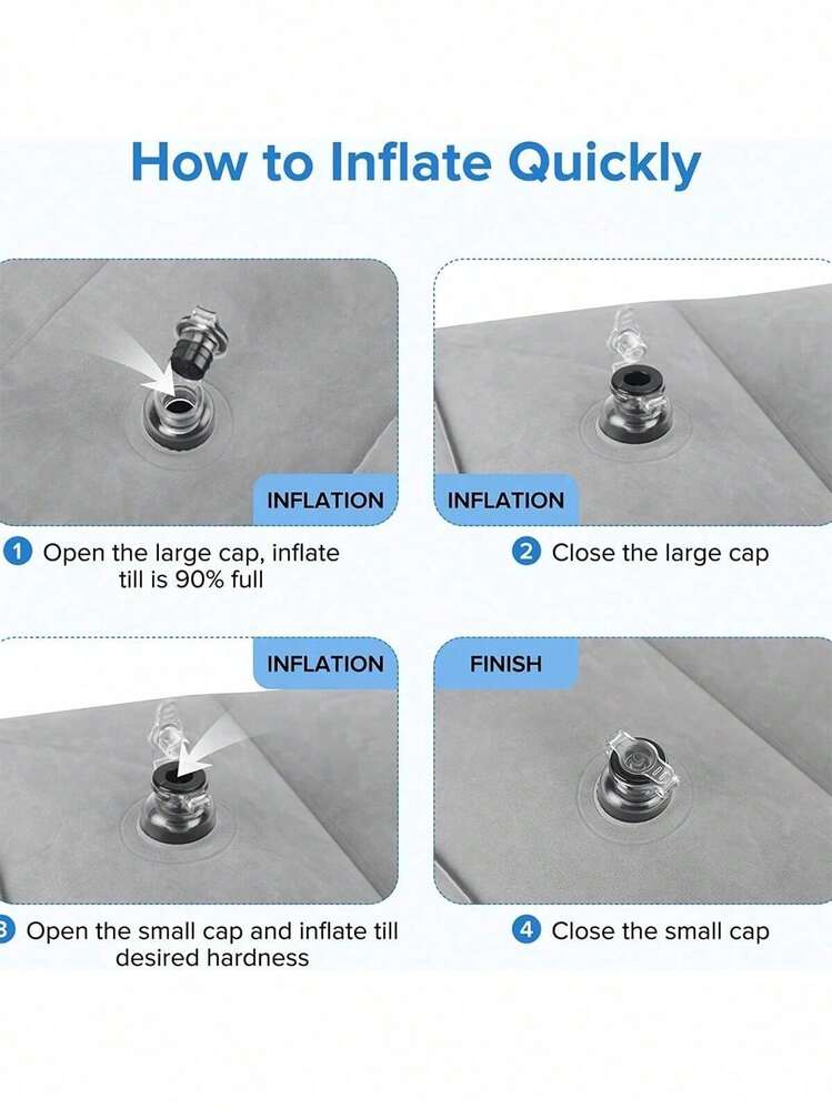 PVC Material Inflatable Foot Rest Pillow, Suitable For Airplane, Car, Bus, Travel, Flight, Train, Student Supplies, Leg Support, Relaxation, Relieves Leg Fatigue, Ergonomic Design For Commuters, Sedentary And Standing Users - Multicolor - View 8