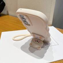 1 pieza Soporte de teléfono con oso de peluche y cordón, Funda de teléfono de color pastel. Nueva funda de teléfono con lazo talla grande vendida, compatible con Samsung Galaxy S25, S24, S24 Plus/S24+, S24 Ultra, S24 FE, S20, S21, S22, S23, y 17, 11/11 Pro/11 Pro Max, 12/12 Pro/12 Pro Max, 13/13 Pro/13 Pro Max, 14/14 Pro/14 Pro Max, 15/15 Pro/15 Pro Max, 16/16 Pro/16 Pro Max, Funda de teléfono de silicona a prueba de golpes. - Blanco - Ver 2