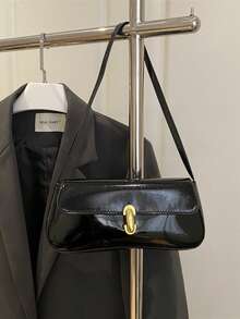 Women's Fashion Versatile Minimalist Shoulder Bag, Suitable For Daily Use - Black - View 6