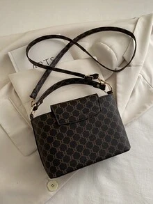 Elegant Minimalist Style Women's Handbag - 2026 Spring New Collection - Versatile Tote - Coffee - View 11