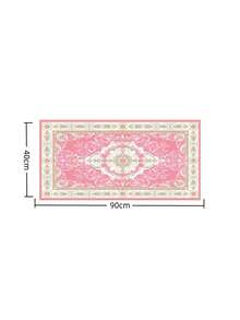 Vintage Bohemian Style Mouse Pad, Luxury Red Desktop Accessory, Extra Large Gaming Mouse Pad, Non-Slip Rubber Base, Computer Mouse Pad, Keyboard Pad, Great Gift, Desktop Accessory, Office Supplies, Office Desk Accessory, Mouse Pad, Desktop Mouse Pad - Pink - View 8