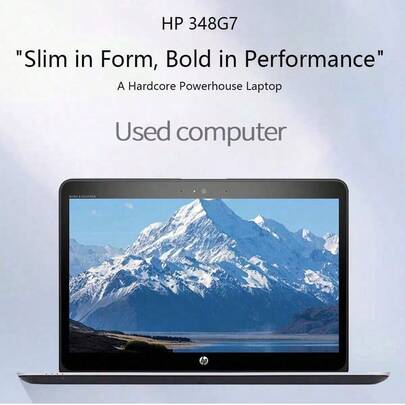 HP Generalüberholtes, ultradünnes Notebook 348G5, neuwertig (98 %),  Core i5-Prozessor der 8. Generation, ideal für Büro, Beruf, Studium und Gaming. Ausgestattet mit 8 GB RAM und 256 GB Speicher. Inklusive Ladegerät.