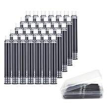35 Pieces Ink Cartridges For Fountain Pen With Storage Box, 3.4 Mm Bore Diameter, Black - 黑色的 - 查看 1