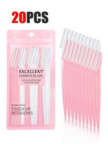 30件/套 精致包装 男女通用面部剃刀、眉毛修剪器和面部脱毛器，面部脱毛，男女通用面部剃刀，毛发修剪工具，带精密套筒，脱毛器，眉毛修剪器，方便旅行，1/3/6/12/24件装（多种颜色） - 粉紅黑棕色混色 - 查看 32