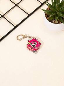 1pc Acrylic Cute Cartoon Heart-Shaped Anime Theme Keychain Pendant, Backpack Decoration/Bag Accessory/Schoolbag Accessory/Wallet Pendant, Gift For Friends - Multicolor - View 15