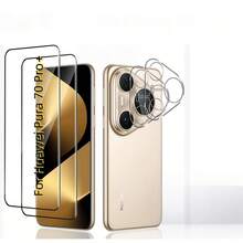 4pcs Lens Protector Compatible With Huawei Pura 80/80 Pro/80 Ultra/70/70Pro/70Pro+/70Ultra/Nova 14/14 Pro/Y73, Phone Safety Protective Screen Film, Device Protection, Fashionable Design, Perfect Fit, Durable Glass, High-Quality Protective Film, Phone Screen Protector, Tempered Glass Screen Protector Screen Protection Essentials, Applicable To Daily Shield, Office, Home Daily Shield Office Home Phone Accessories Waterproof Shockproof Anti-Fall Scratch Resistant - Clear - View 5